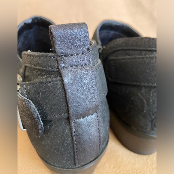 White Mountain Boots Womens Davenport Ankle Bootie Black Buckle Heels 9M - Picture 5 of 11